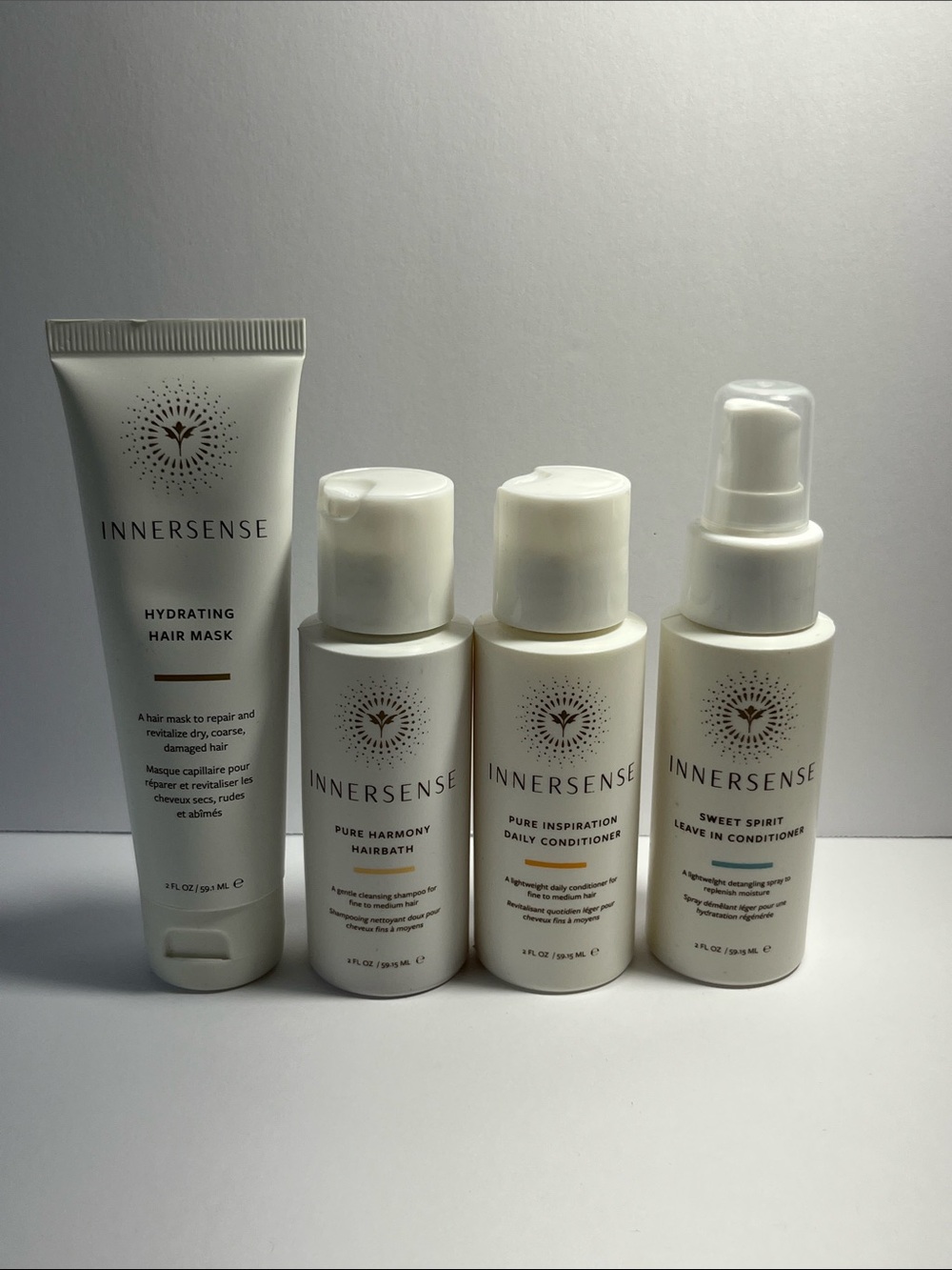 Innersense Organic Beauty Travel Size Hair Care Regimen (Lot of 4)